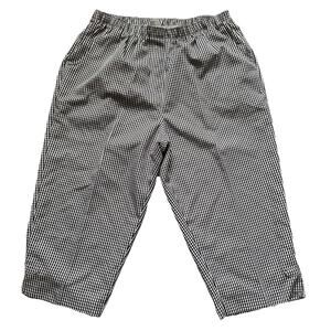 ALLISON DALEY ELASTIC WAIST PULL ON Capri Check PANTS WOMENS 14P
